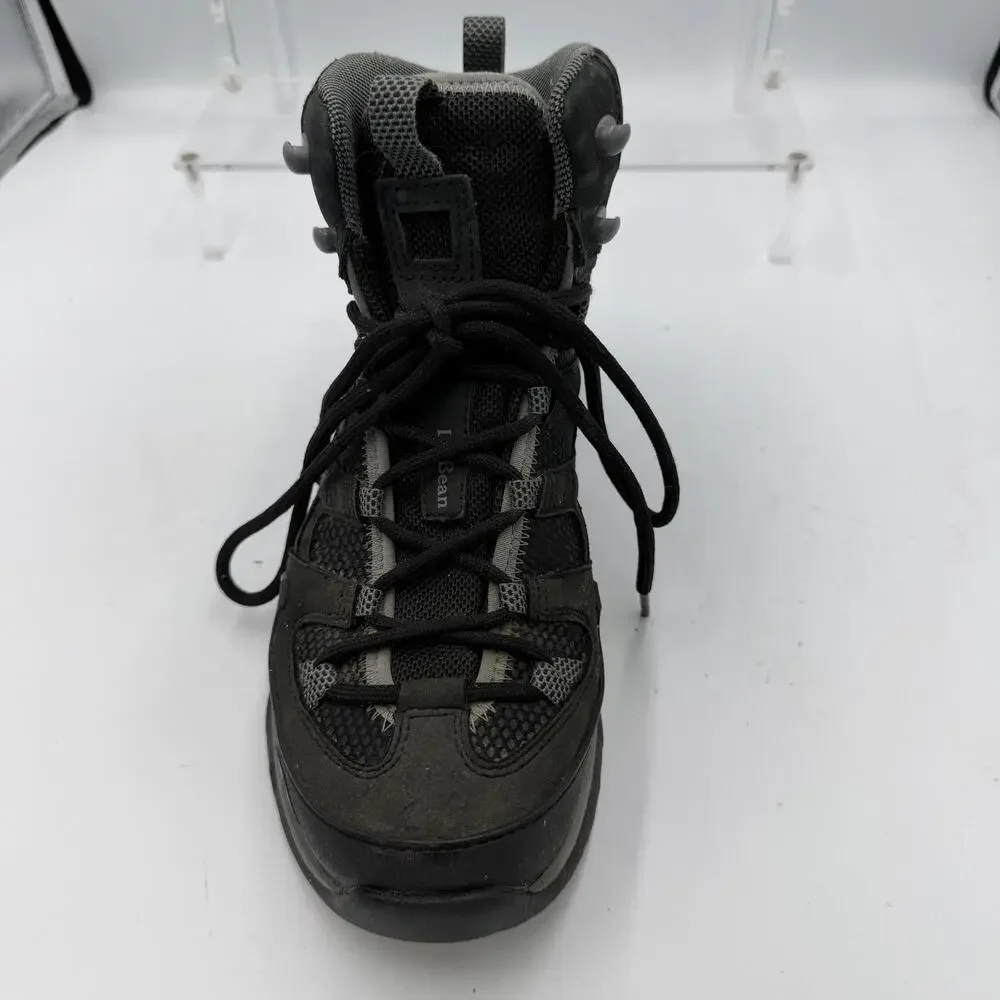 L.L.Bean Boots Mens Size 7.5M Black Nubuck Gore Tex Hiking Waterproof Ankle